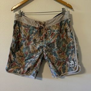Howler Bros Heed to Call Multicolor Tropical Print Board Shorts-35